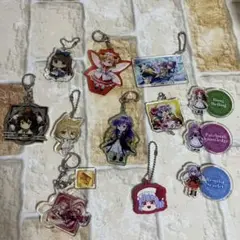東方Project アクリル キーホルダー ストラップ バッジ 12点セット