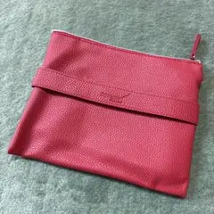 新品未使用　Ethiopian 航空　レザー ポーチ 赤