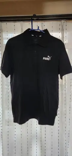 買ってください。PUMA黒半袖ポロシャツ Lサイズ。のサムネイル