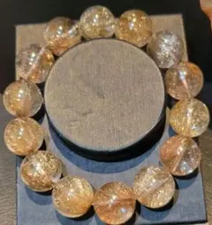 ！月末限定特価！高品質！ ！シルバールチルブレスレット　贅沢大玉16㎜玉