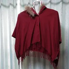 ファー ポンチョ