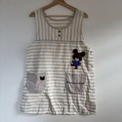 くまのがっこう　保育士エプロン