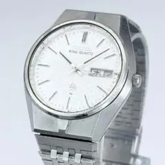 SEIKO キングクォーツ 腕時計 ブルーグレー 極美品稼動品4823-8010