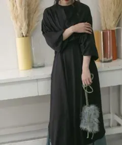 バイカラー 切り替えワンピース ドッキングワンピース　KBF