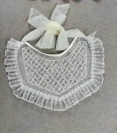 【匿名配送】個性的　レース　ビーズ　付け襟　つけ襟　アンティーク風