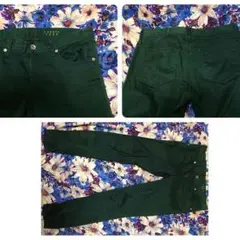 スキニーパンツ（グリーン）