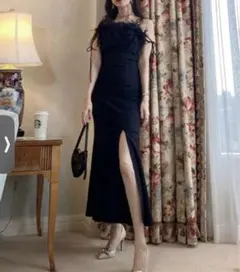 amerge. fur marmaid slit onepiece