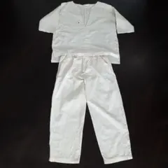 AIYISHANGFUSHI オフホワイト リネン セットアップ