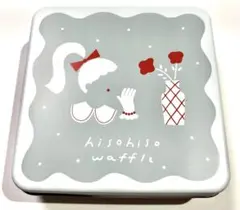 (未開封)ひそひそワッフル(ベイクドチーズ味) 缶入り　ワッフルクッキー1缶のみのサムネイル