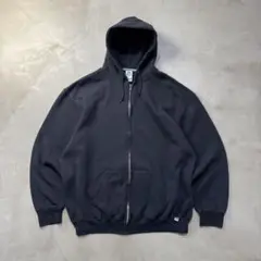 00s Russell blank zip parka black