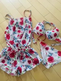 花柄ワンピース水着セット Mサイズ ビキニ