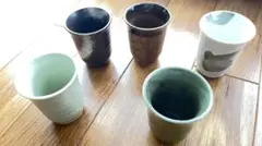 ★未使用　九谷焼湯呑みセット★