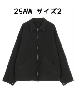 1回着用 25AW COMOLI コモリ 縮絨ウール ジップショートジャケット