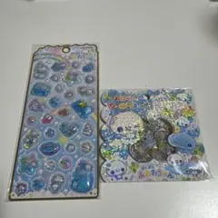 ぷくぷくあわわちゃん　ストーンつきメロウアクアリウム　おはじきシール　正規品