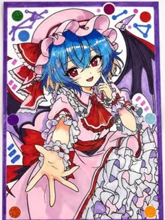 【東方Project】 レミリア・スカーレット ファンアート　手描きイラスト