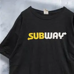 BHEI 企業 Tシャツ 古着 黒 サブウェイ カンパニー アドバタイジング
