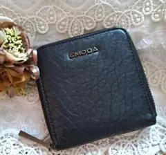 EMODA ブラック 二つ折り財布 コンパクト