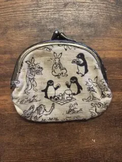 ハンドメイド がま口ポーチ（ハシビロコウ） - メルカリ