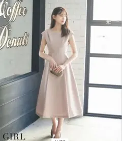 【美品】GIRLパーティードレス 結婚式 ワンピース ピンク M（9-11号）