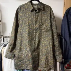 ROBERT STOCK 花柄シルクシャツ M