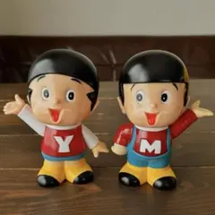 昭和レトロ　ヤン坊マー坊貯金箱　 ヤンマートラクター2体　計4体 昭和レトロ ヤン坊マー坊貯金箱 ヤンマートラクター2体 計4体