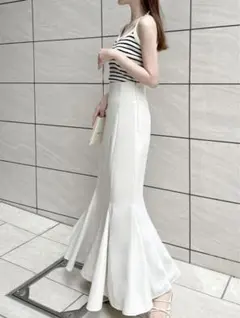 マーメイドフレアスカート アイボリー