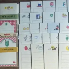 イラスト付きメモ帳セット 40枚以上