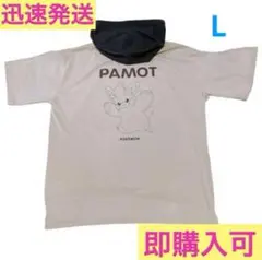 L パモット 半袖パーカー ポケットモンスター Tシャツ ポケモン ルームウェア