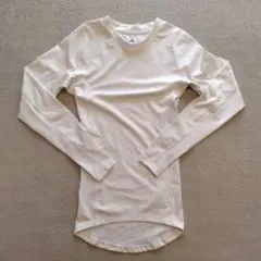 adidas 長袖インナー 白 XS