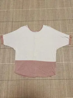 カジュアルボタン付き ラメ　きれいめ　ゆるだぼ　シンプル　体型カバー