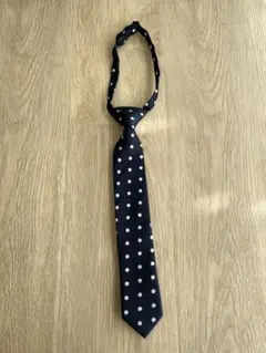 COMME CA ISM ネイビー ドット ネクタイ