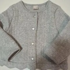 petit main グレー カーディガン