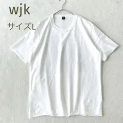 美品★wjk★プリントTシャツ カットオフ y2k 白ホワイト Lのサムネイル