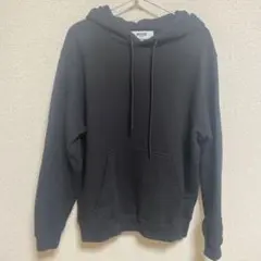 期間限定値下げ！！！MSGM ロゴフード付き黒パーカー