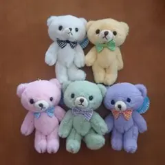 願い星くまちゃん ぬいぐるみ　nao's staff くま ぬいぐるみ NAO'S stuff キーホルダー 3点セット テディベア