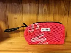 bPr BEAMS メッシュポーチ ピンク