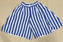 【夏美品】GU 150㎝　スカッツ　スカートパンツ　キュロット　ストライプ