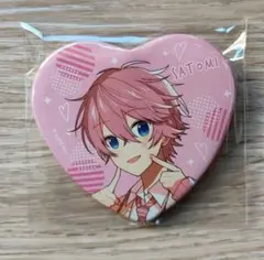 すとぷり さとみ ハート缶バッジ 夏の苺文化祭!!