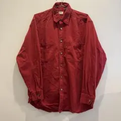00s リーバイス RED TAB 厚手 コットンシャツ ワーク レッド 古着