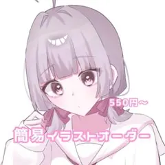 【受付中】イラストオーダー　簡易　ポストカード　夢絵　お試し値段