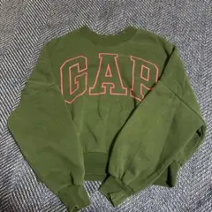 GAP クロップドスウェット オリーブグリーン
