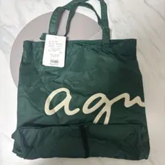 新品未使用⭐︎【Agnes b. 】ロゴ 折りたたみトートバッグ