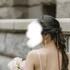 ウェディング ピアス 2点セット ゴールド 大ぶり 結婚式 前撮り