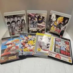 【PS2/PS3】ゲームソフト7本セット ドラゴンボール/龍が如く/ガンダム他