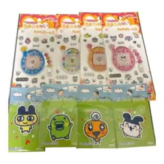 たまごっちキラキラシール3＆ワッペン　8点セット　セリア