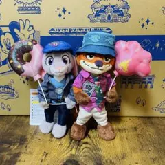 ニック ジュディ ぬいバ ズートピア ZOOTOPIA キーホルダー 2点セット