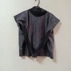 大島紬着物リメイク#ブラウス