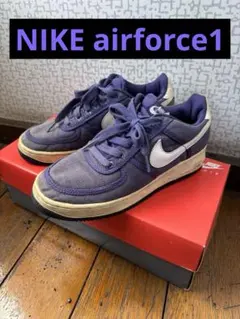 NIKE AIR FORCE 1 パープル　ホワイト　元箱付き