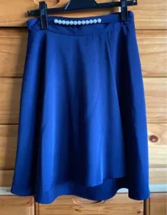 ミッシュマッシュ　フレアスカート　紺