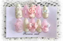 #23 【現品販売】ウィッシュコア ネイルチップ 星 音符 リボン 平成